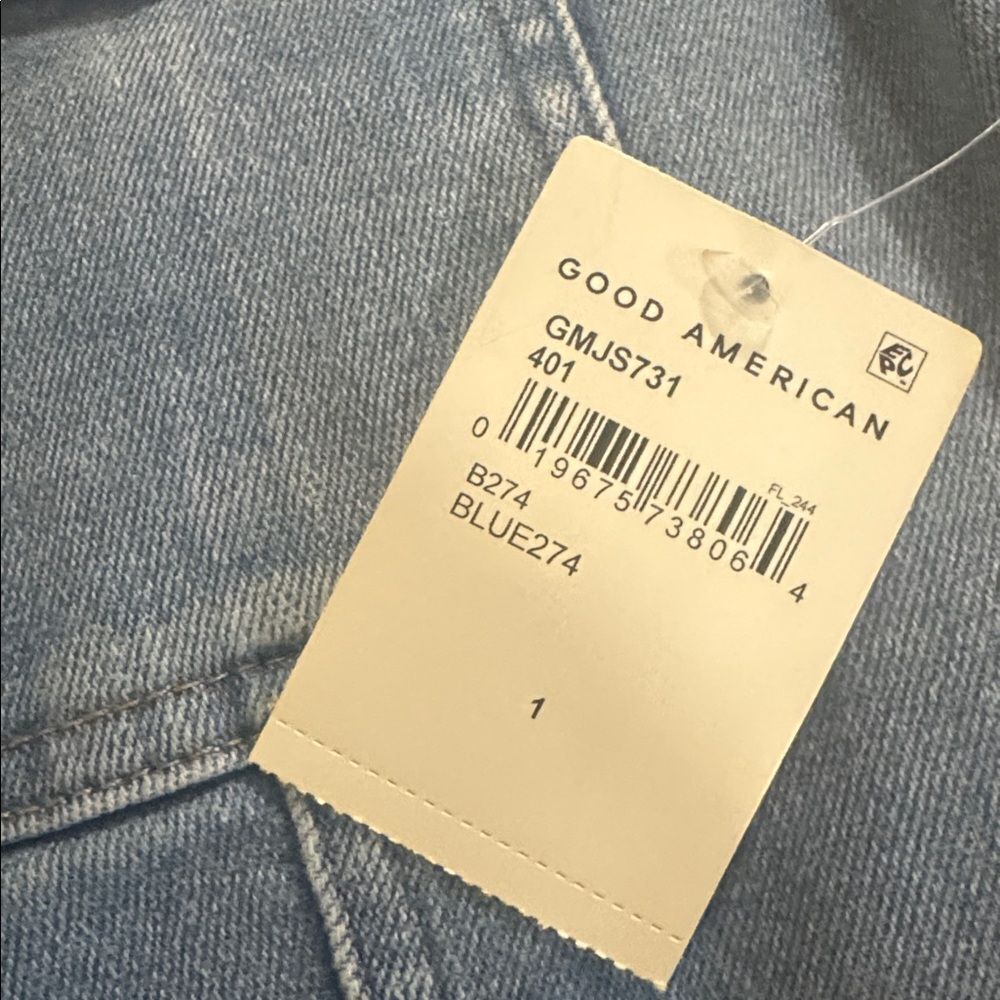 NWT Good American Fit for Success Jumpsuit | Size 1 | Blue274 - Picture 8 of 8